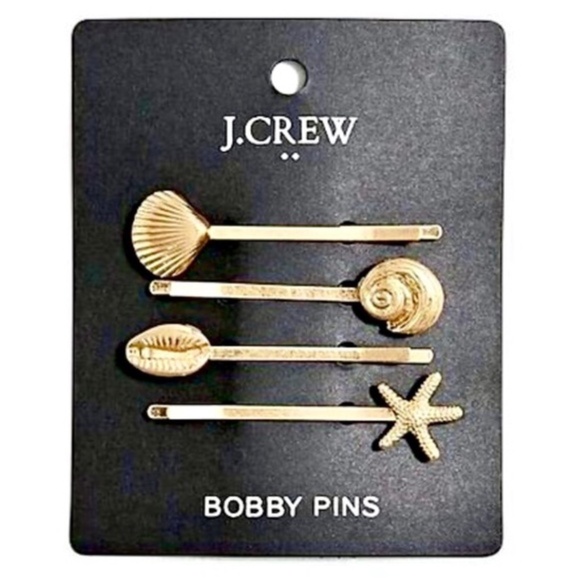 J. Crew Accessories - ❤️ J. CREW Seashell Bobby Pins Set of 4